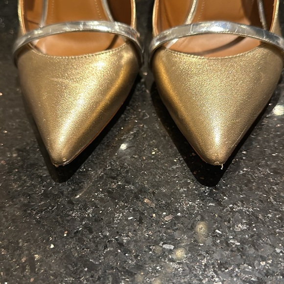 Malone Souliers size 37 gold and silver heels - Picture 5 of 5